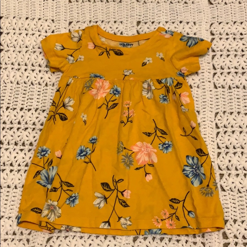 BUNDLE&save Mustard Floral Dress